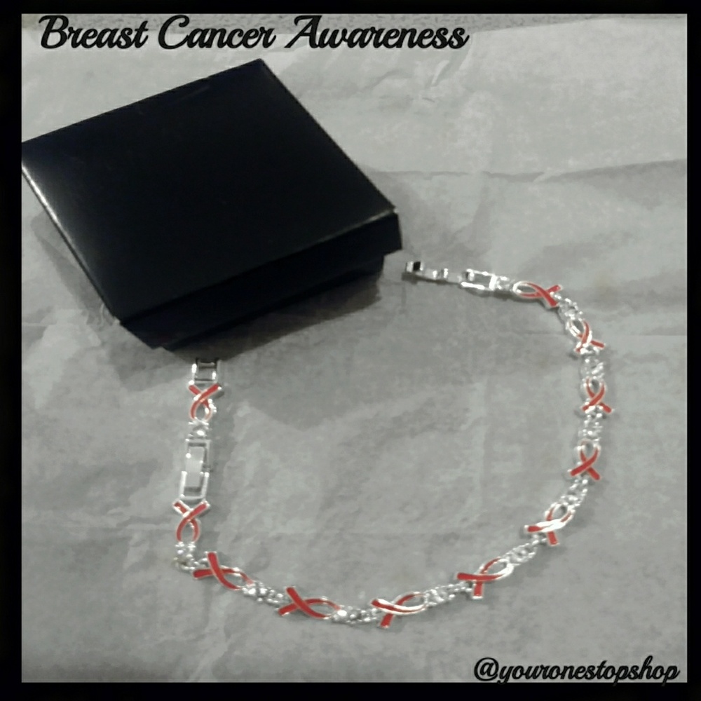 📣Breast Cancer Tennis Bracelet